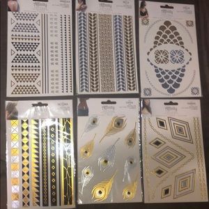 Affinity Temporary Tattoos 6 packages in a lot